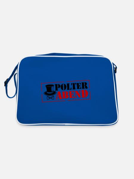 Bachelor Party Wedding Bachelor - Retro Bag - blue/white - Back