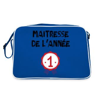 Maitresse de l'année - Sac Retro - bleu/blanc - Dos