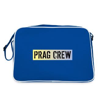 Prag Crew - Retro Tasche - Blau/Weiß - Hinten
