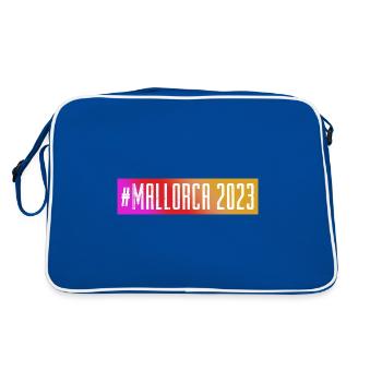 Mallorca 2023 - Retro Tasche - Blau/Weiß - Hinten