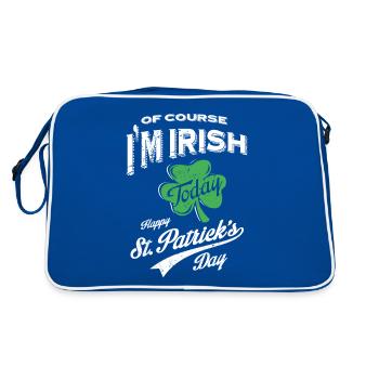 St. Patrick's Day T-shirt - Retro Bag - blue/white - Back