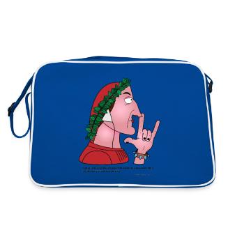 DANTE ALIGHIERI - Sac Retro - bleu/blanc - Dos