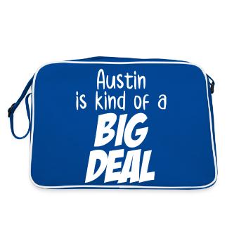 Austin is Kind of a Big Deal - Retro Bag - blue/white - Back