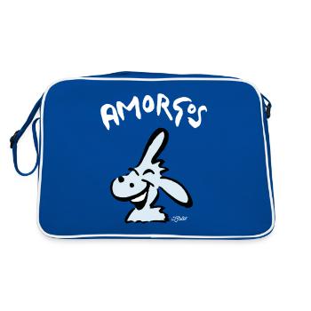 by BOLEO 2023 AMORGOS DONKEY SOSO neg - Retro Tasche - Blau/Weiß - Hinten