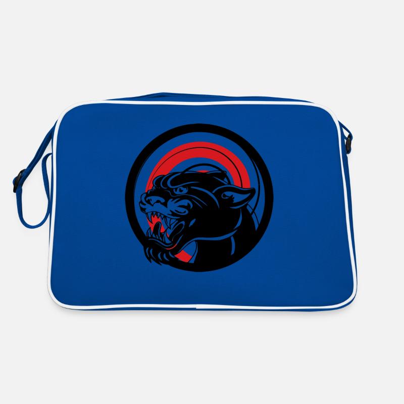 Tier schwarz Kratzer Retro Tasche