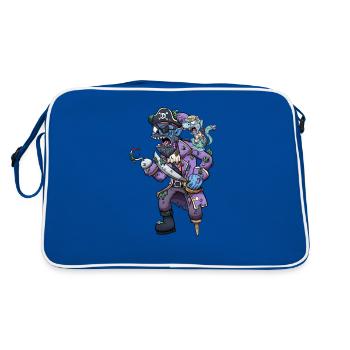Capitaine Pirate Zombie - Sac Retro - bleu/blanc - Dos