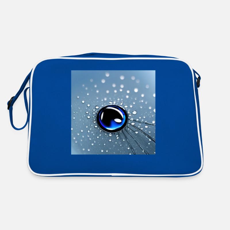 Blue Waterdrop Retro Bag