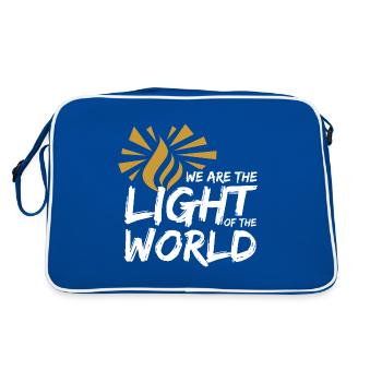 Licht der Welt B. - Retro Tasche - Blau/Weiß - Hinten