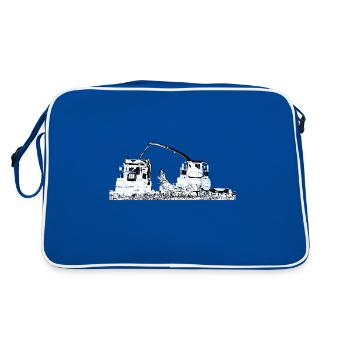 Mais Hachäcksler Maïs-Broyeurs Le maïs broyent - Sac Retro - bleu/blanc - Dos