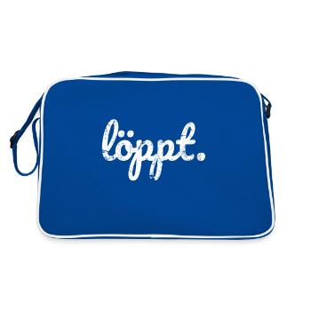 Löppt Allemagne du Nord en grignotage patrie - Sac Retro - bleu/blanc - Dos
