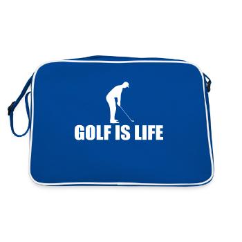 Golf is life - Retro Bag - blue/white - Back