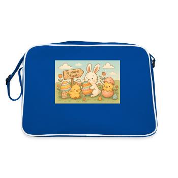 Fête de Pâques - Sac Retro - bleu/blanc - Dos