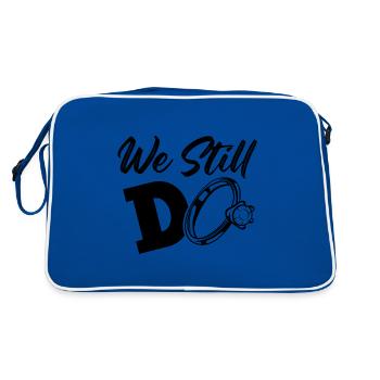 married couple - Retro Bag - blue/white - Back