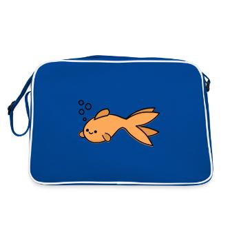 Poisson rouge - Sac Retro - bleu/blanc - Dos