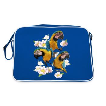 L’ara bleu et jaune - Sac Retro - bleu/blanc - Dos