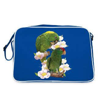 Perroquets - Sac Retro - bleu/blanc - Dos