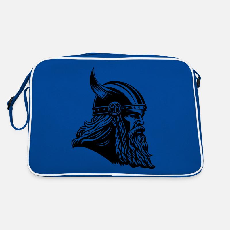 Wikinger Kopf Krieger Viking Retro Tasche