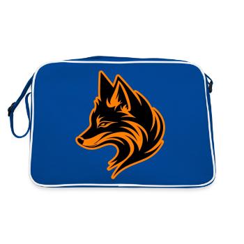 Fox Animal - Retro Bag - blue/white - Back