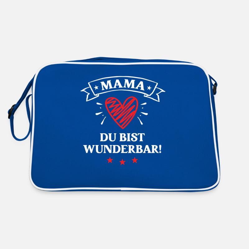 Mama Du Bist Wunderbar Muttertag Geburtstag Mutter Retro Tasche