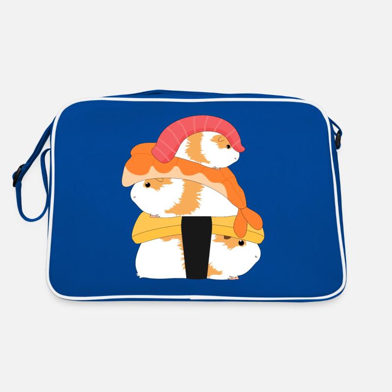 Sushi cochon d'Inde - Sac Retro - bleu/blanc
