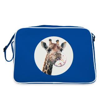 Girafe Gomme à mâcher Vessie - Sac Retro - bleu/blanc - Dos