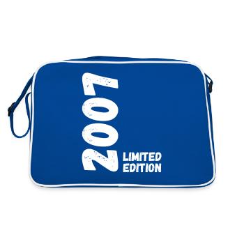 2007 Limited edition Geburtstag - Retro Tasche - Blau/Weiß - Hinten