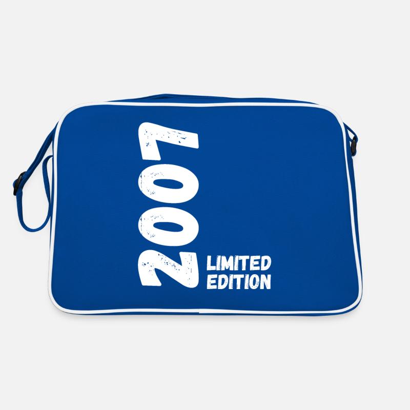 2007 Limited edition Geburtstag - Retro Tasche - Blau/Weiß