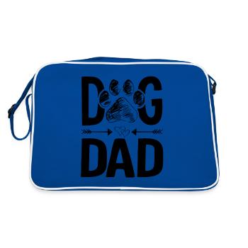 Chiens papa papa dogs spruch - Sac Retro - bleu/blanc - Dos