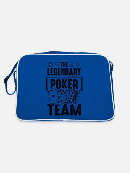 Équipe de poker - Sac Retro - bleu/blanc - Dos