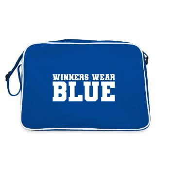 Les gagnants portent un char bleu - Sac Retro - bleu/blanc - Dos