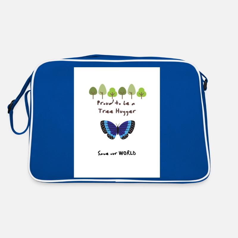 Proud to be a Tree Hugger Geschenk Geschenkidee Retro Tasche