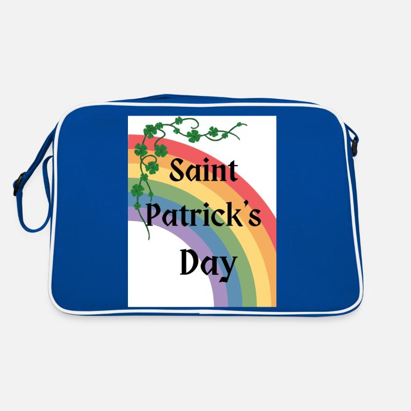 St. Patrick's Day mit Regenbogen Retro Tasche