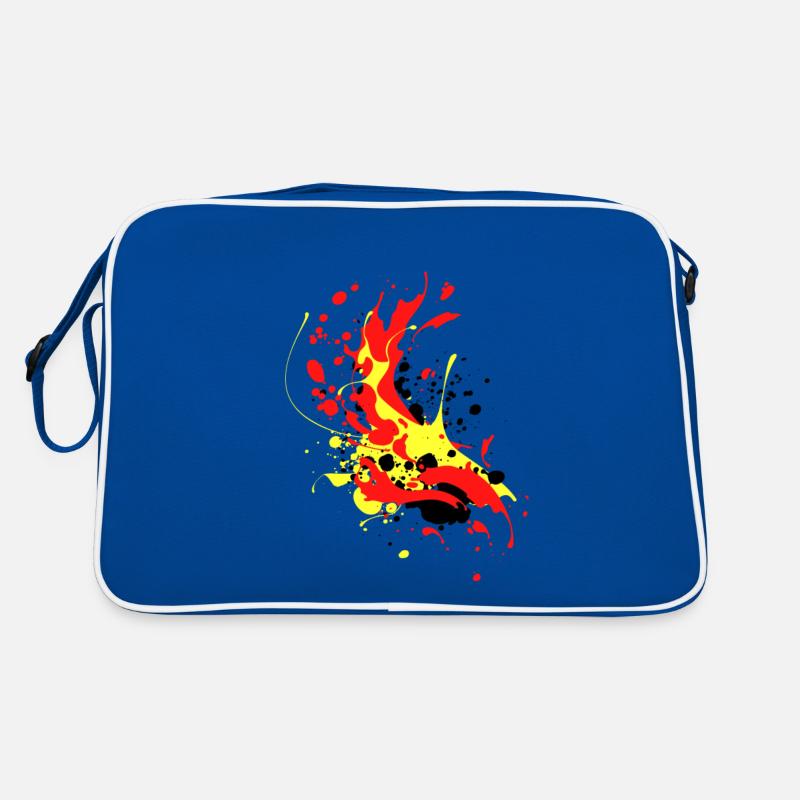 splash bunt farbe muster aufdruck comic style Retro Tasche