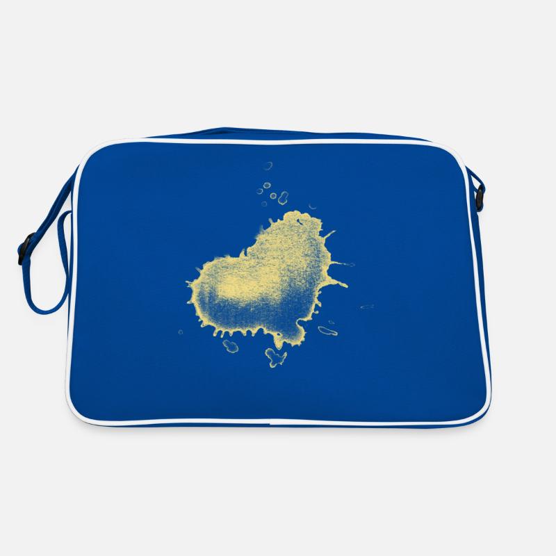splash bunt farbe muster aufdruck comic style herz Retro Tasche
