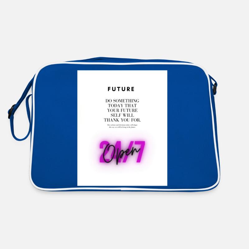 cold smooth tasty 6 - Retro Tasche - Blau/Weiß
