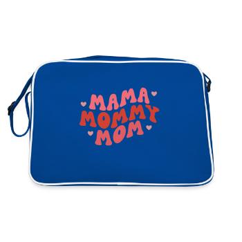 Maman Maman Maman Maman - Sac Retro - bleu/blanc - Dos