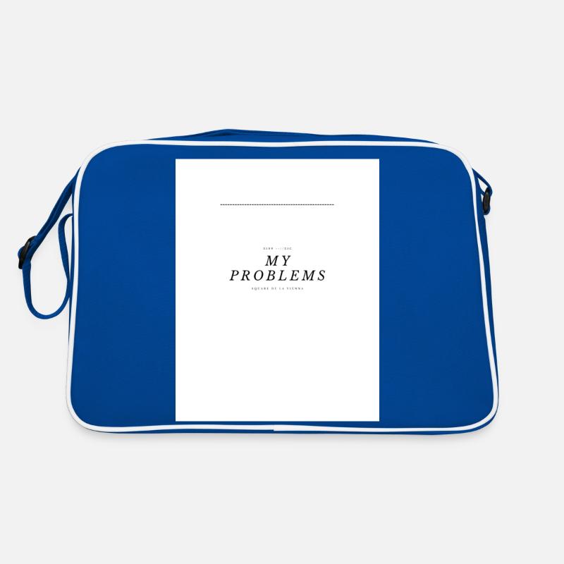 My Problems Schriftzug Retro Tasche