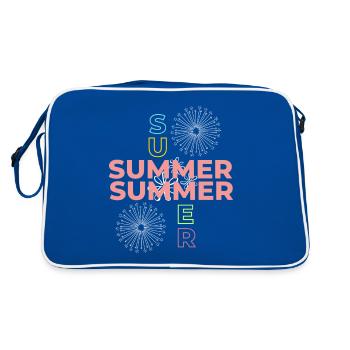 ÉTÉ ÉTÉ - Sac Retro - bleu/blanc - Dos