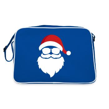 Père Noël - Joyeux Noël - Sac Retro - bleu/blanc - Dos