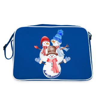 Last Christmas... - Retro Bag - blue/white - Back