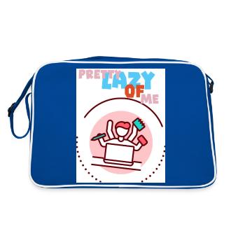 Assez paresseux de ma part. Paresseux-moi. - Sac Retro - bleu/blanc - Dos
