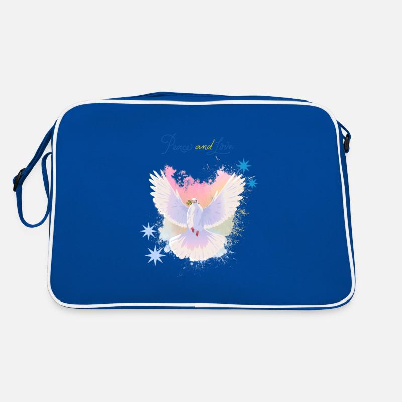 Colombe de la Paix « Paix et Amour » - Déclaration Sac Retro