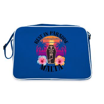 Malta RIP Sarcasm - Retro Bag - blue/white - Back