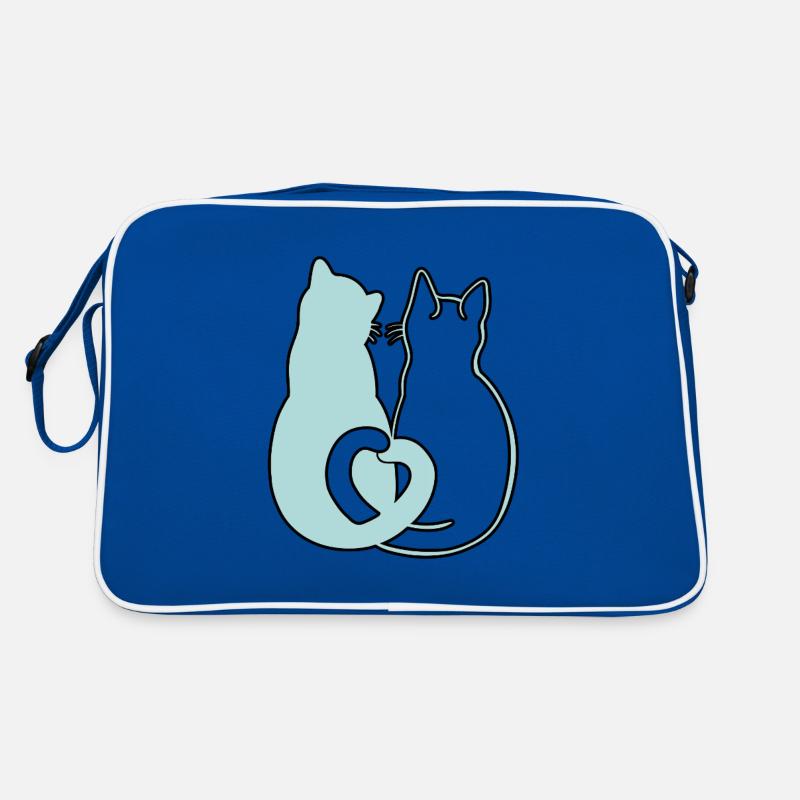 Duo de chats. Sac Retro