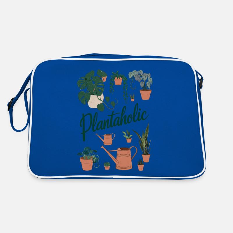 Garten Gärtner Pflanzen Geschenk - Retro Tasche - Blau/Weiß