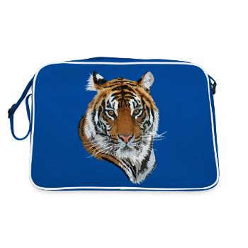 Bengal tiger - Retro Bag - blue/white - Back