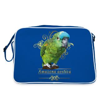 Amazone à front bleu - Sac Retro - bleu/blanc - Dos
