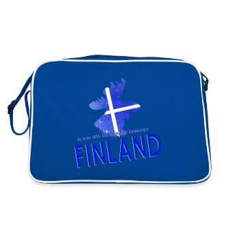 Finland Suomi - Retro Bag - blue/white - Back