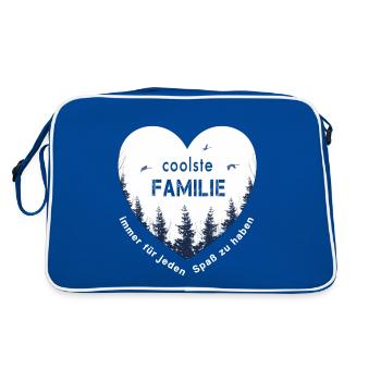 La famille la plus cool - Sac Retro - bleu/blanc - Dos