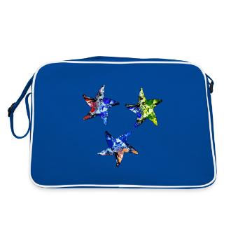 Étoile de mer - Sac Retro - bleu/blanc - Dos